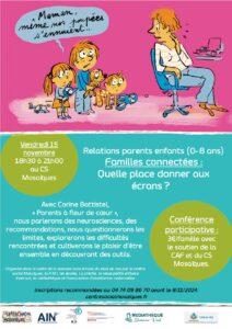 Familles connectées : Quelle place donner aux enfants ? @ Centre Social Mosaïques